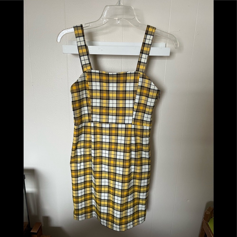 H&M divided plaid dress